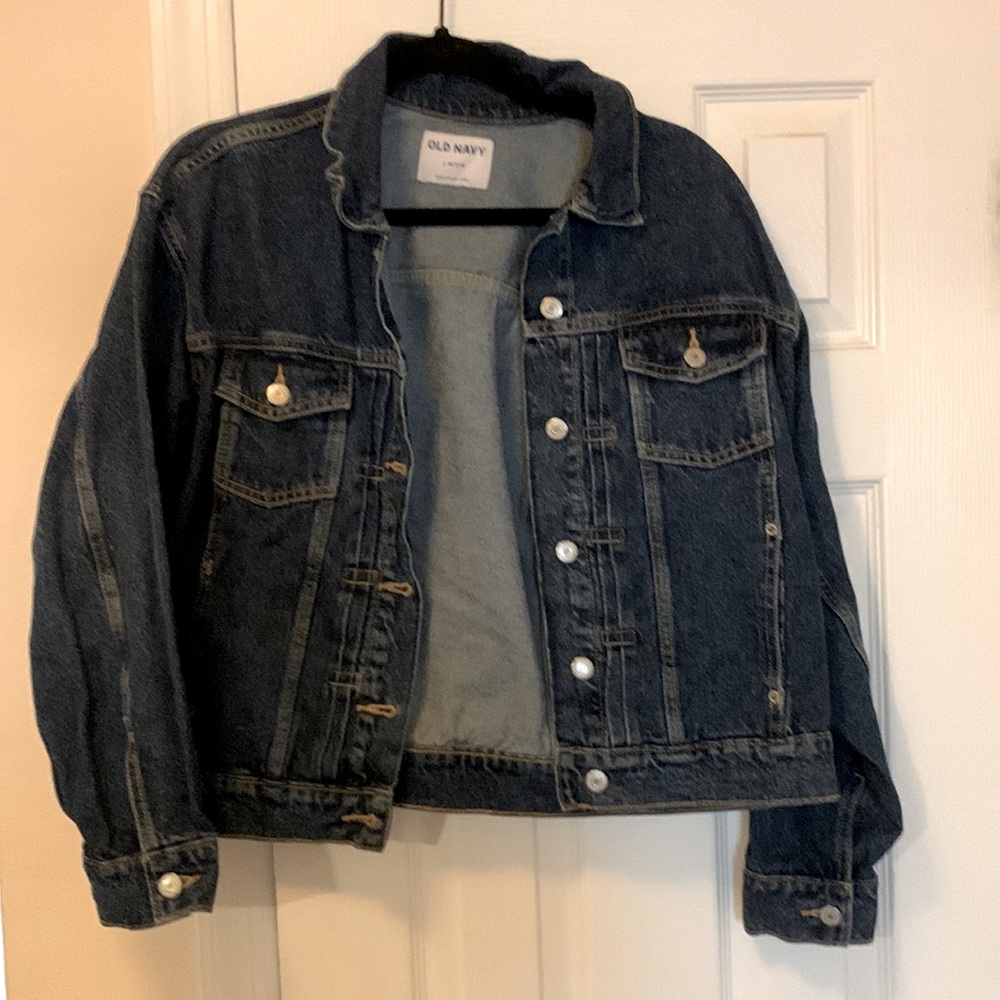 Jean Jacket L Petite Color Blue Denim